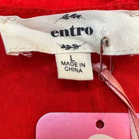 NWT Scarlet Red Babydoll Tank Top L - Picture 12 of 16